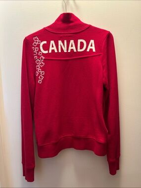 Canada Red Zip Up Sweater